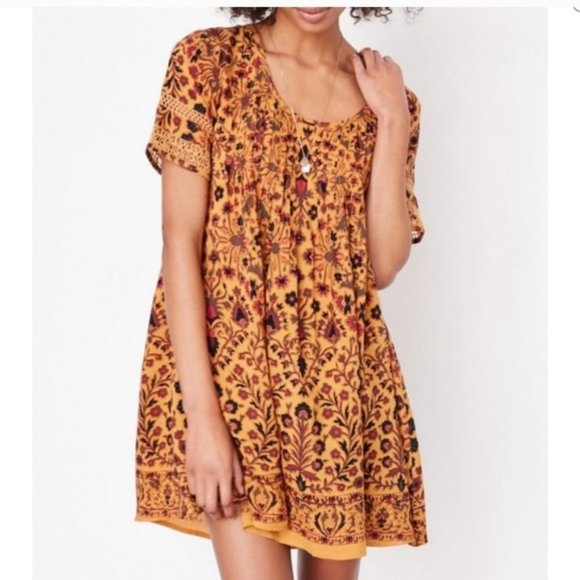 Urban Outfitters | Ecote Amethyst Pintucked Frock Dress - Picture 2 of 12